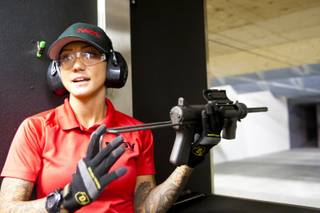 Rihanna's 'Battleship' Double at Machine Gun Vegas